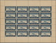 Neufundland - Flugpost: 1932, 1 $ Blue, "Wayzata" Airmail Stamp, Complete Sheet Of Twenty, VF Mint N - Back Of Book