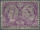 Canada / Kanada: 1897, Jubilee Issue $4 Violet With Typical Killer Cancel (minor Horiz. Crease At To - Ungebraucht