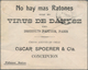 Chile - Ganzsachen: 1912, Stationery-envelope 5 C Greenish-grey With Private Imprint "No Hay Mas Rat - Chile