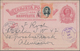 Costa Rica: 1903, Stationery Double Card 2 C Uprated 2 C Sent From "SAN JOSE ENE 28 1904" To Berlin - Costa Rica