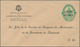 Costa Rica: 1923/24, Two Envelopes: Statue Of Juan Mora Fernandez 2 C Green On Manila With Overprint - Costa Rica