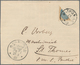 Dänisch-Westindien: 1903 Local St. Thomas Cover Franked By BISECTED 4c. Blue & Brown Tied By "ST. TH - Denmark (West Indies)