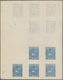 Dominikanische Republik: 1880, Definitives Coat Of Arms, Three Proof Sheets With Ten Stamps Each: 5c - Dominikanische Rep.