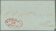Ecuador: 1830's-1850: Four Covers/letters From CUENCA Bearing Different Oval Handstamps In Red, I.e. - Ecuador