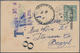 Elfenbeinküste: 1904, Stationery Envelope France Type Sage 5c. Green With Vertical Handstamp "COTE D - Ivory Coast (1960-...)