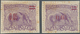 Französisch-Guyana: 1922, Revaluation Overprints, 0.05 On 15c. Violet "Anteater", Two Essays Of Over - Other & Unclassified