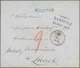 Jamaica - Vorphila: 1856, Bluegreen Single-line 'Kingston' Hs. Used On Cover With Red Ms. '9' And Bl - Jamaica (...-1961)