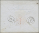 Jamaica - Vorphila: 1856, Bluegreen Single-line 'Kingston' Hs. Used On Cover With Red Ms. '9' And Bl - Jamaica (...-1961)