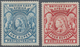 Kenia - Britisch Ostafrika: 1897, QV 1r. Grey-blue And 4r. Carmine Both Mint Hinged With Minor Gum C - British East Africa