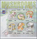 Delcampe - Lesotho: 2001, Mushrooms In Southern Africa Complete IMPERFORATE Set Of Four From Upper Or Lower Mar - Lesotho (1966-...)