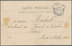 Madagaskar: 1904, 10c. Red/blue On Cream, Vertically Bisected Used On Picture Side Of Ppc From "DIEG - Madagascar (1960-...)
