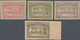Marokko: LOCALS: MAGAZAN A MARRAKESH, 1897, 10c. Rose, 25c. Green, 1p. Violet, Three Imperf. Values - Ungebraucht
