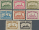 Marokko: LOCALS: TANGER A EL KSAR, 1898, 5c.-2p., Complete Set Of Eight Values, Mint Original Gum Wi - Ungebraucht