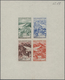 Marokko: 1949, "SOLIDARITE 1948", Four Airmail Stamps Each As Epreuve De Luxe; In Addition Four Impe - Unused Stamps