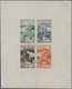 Delcampe - Marokko: 1949, "SOLIDARITE 1948", Four Airmail Stamps Each As Epreuve De Luxe; In Addition Four Impe - Unused Stamps