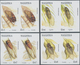 Mauritius: 2002, Cicadas Complete Set Of Four In Horizontal IMPERFORATE Pairs And The Imperforate Mi - Mauritius (...-1967)