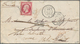 Mexiko: 1862 Cover Sent From Tampico To Paris, And Re-directed To Italy, Franked By French 1853-61 N - Mexico