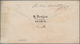 Mexiko: 1869 Incoming Mail: Stampless Envelope With Tax-cancel "4" And M/s "14¼" + Red Franco-cds "B - Mexico