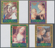 Mikronesien: 2004, Christmas - Madonna Paintings Complete IMPERFORATE Set Of Four From Right Or Left - Mikronesien