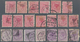 Neuseeland: 1891/1895 (ca.), QV Definitives 26 Single Stamps Incl. 1d. Rose (13), 2d. Lilac (7), 2½d - Covers & Documents