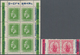 Neuseeland: 1925/1927, KGV ½d. Green Booklet Pane Of Six With Bars And Advertisments In Margins And - Covers & Documents