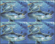 Niuafo`Ou-Insel / Tin Can Island: 2001, Fishes Complete Set Of Three In IMPERFORATE Blocks Of Four A - Sonstige - Ozeanien