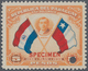 Paraguay: 1939, Peace With Bolivia Three Stamps Showing Flags And Presidents Incl. Single 5p. (Pres. - Paraguay