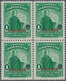 Paraguay: 1940, Centenary Of Death Of Dictator Rodrigues De Francia 1p. Green Block Of Four With Pun - Paraguay