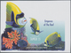 Samoa: 2003, Fishes Complete IMPERFORATE Set Of Four From Right Margins And The Imperf. Miniature Sh - Samoa