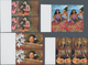 Samoa: 2004, Samoan Beauties Complete Set Of Four In Horizontal Or Vertical IMPERFORATE Pairs From R - Samoa