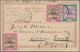 Sudan: 1899/1902, Two Viewcards Franked With Stamps Of Issue Of Camel Rider Sent To Belgium And Germ - Sudan (1954-...)