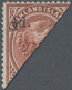 Kap Der Guten Hoffnung: 1891 Provisional "½d." On Bisected 1d. Brownish Claret, Unused Without Gum, - Kap Der Guten Hoffnung (1853-1904)