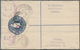 Transvaal - Ganzsachen: 1914/1919, Avis De Reception, Two Uprated Registered Stationery Envelopes Fr - Transvaal (1870-1909)