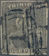 Trinidad Und Tobago: 1859, TRINIDAD: Britannia 4d. Grey-lilac Imperforate With Good To Wide Margins - Trinidad & Tobago (1962-...)