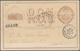 Uruguay - Ganzsachen: 1885, Stationery Double-card 2 C (minimal Toned) Both Cards Locally Used With - Uruguay