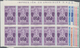 Venezuela: 1953, Coat Of Arms 'YARACUY' Normal Stamps Complete Set Of Seven In Blocks Of Ten From Up - Venezuela