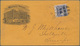 Vereinigte Staaten Von Amerika: 1870 (ca.), Definitive 3c. Ultramarine (locomotive) Single Use On Co - Lettres & Documents