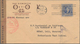Vereinigte Staaten Von Amerika: 1940, 5 C. MacDowell Canc. "NEW YORK SEP 12 1940" To Censored Cover - Briefe U. Dokumente