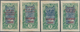 Zentralafrikanische Republik: 1924, AEF Overprints On Oubangui-Chari, 1fr. Green/slate "Coconut Palm - Central African Republic