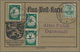 Delcampe - Flugpost Deutschland: 1912, Flugpost Rhein-Main, Belege-Quartett, Dabei 10 Pf Flugpostmarke Mit 10 P - Airmail & Zeppelin