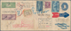 Katapult- / Schleuderflugpost: 1932, Cuba, 5 C Blue Postal Stationery Envelope, Uprated With 3 C Vio - Luft- Und Zeppelinpost