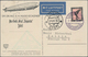 Zeppelinpost Deutschland: 1930, LZ 127, Air-mail-card With Portrait Dr. Hugo Eckener To The Trip Aro - Airmail & Zeppelin