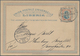 Deutsche Schiffspost - Marine: 1902/1912, Zwei Bedarfs-GA-Karten 3 Cents Republic Liberia Nach Deuts - Other & Unclassified