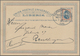 Deutsche Schiffspost - Marine: 1902/1912, Zwei Bedarfs-GA-Karten 3 Cents Republic Liberia Nach Deuts - Other & Unclassified