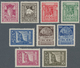 Ägäische Inseln: 1929, Italian Occupation, Complete Set Of Nine Stamps Definitive Issue 5 Cent - 10 - Aegean