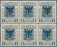 Albanien: 1920, Prince William Of Wied 1q. Grey With Blue Opt. 'SHKODRA' Block Of Six, Mint Never Hi - Albania