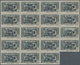 Andorra - Französische Post: 1933, "ELECTIONS" Overprints, Private Issue, 1c. Grey In Block Of 19 Sh - Other & Unclassified