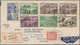 Andorra - Französische Post: 1949, 7 Items Mixed Franking On Registered Letter From Lavieille To USA - Other & Unclassified