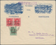 Andorra - Spanische Post: 1928, 10 C Green Mixed Franking With 25 C Carmine Pair On An Attractive Le - Other & Unclassified
