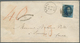 Belgien: 1856/1863, Two Insufficiently Paid 20c. Blue Entires To France Resp. Switzerland: 1856 Lett - Other & Unclassified